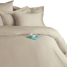 Issimo Posteljnina iz bombažnega satena SIMPLY ORCHIDE BEIGE 140x200/70x90