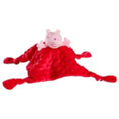 Peppa Pig Pujsa Pepa Odejo, krpo za objemanje za dojenčke, uspavalo, dudo 24x24cm, 0-12m 