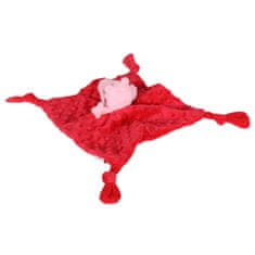 Peppa Pig Pujsa Pepa Odejo, krpo za objemanje za dojenčke, uspavalo, dudo 24x24cm, 0-12m 