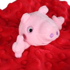 Peppa Pig Pujsa Pepa Odejo, krpo za objemanje za dojenčke, uspavalo, dudo 24x24cm, 0-12m 
