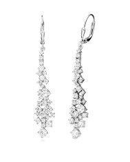 Silver Cat Elegantni viseči uhani s kubičnim cirkonom Classics SC614