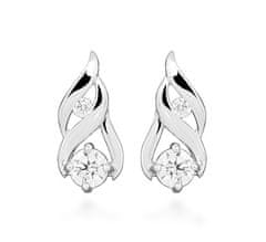 Silver Cat Elegantni srebrni uhani s kubičnim cirkonom SC572