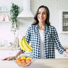 UNBRANDED Skleda za sadje z držalom za banane 