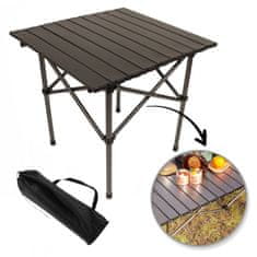 LIVEFY zložljiva piknik miza Camp 53×51 cm, rjava