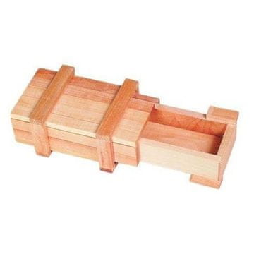 Goki Lesena škatla s skrivnim predalom