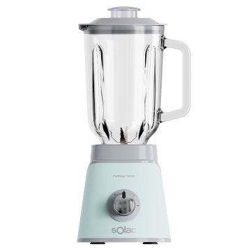 SOLAC Mixér , BV5734, stolní, nože z nerezové oceli, 2 rychlosti + pulzní režim, skleněná nádoba 1,5 L, drcení ledu, 1000 W