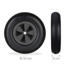 UNBRANDED 2x kolesa za samokolnico 3.50-6 v črni barvi 