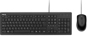 ASUS U2000 komplet tipkovnice in miške, USB, slovenski, žični, Copilot, črn (90-XB1000KM00240-)