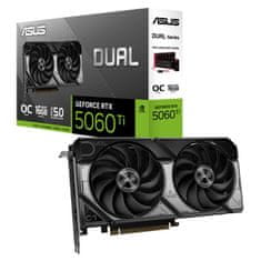 ASUS Dual GeForce RTX 5060 Ti grafična kartica, 16GB, GDDR7 (DUAL-RTX5060TI-O16G)