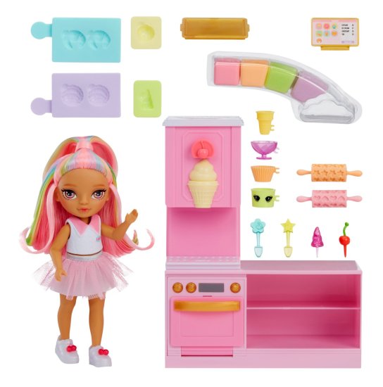 Rainbow High Set z mlajšo sestro - slaščice