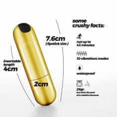 Crushious Bullet vibrator Crushious - iMoan, zlat