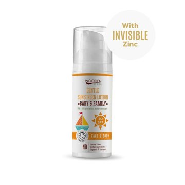 WoodenSpoon Baby & Family Krema za sončenje za telo SPF 30 50 ml