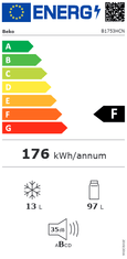 Beko Vgradni hladilnik B1753HCN