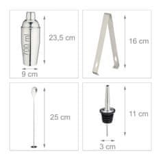 UNBRANDED 16-delni koktajl set s stojalom 