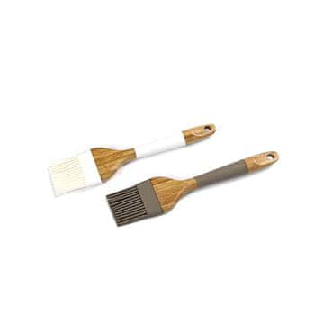 Silikonski čopič Gac 22x5cm / sortirane barve / silikon, bambus