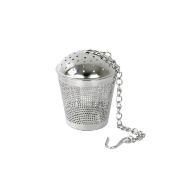 Lee cedilo za čaj – jajček z vrvico / 4618 / inox
