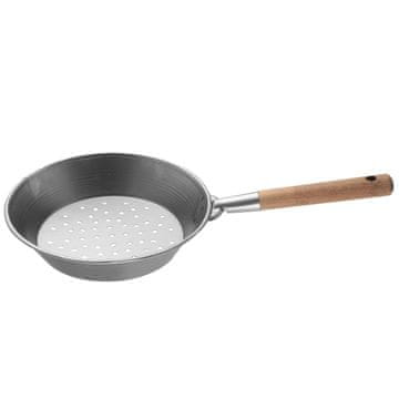 Ponev za kostanj lesenim ročajem 30cm / železo