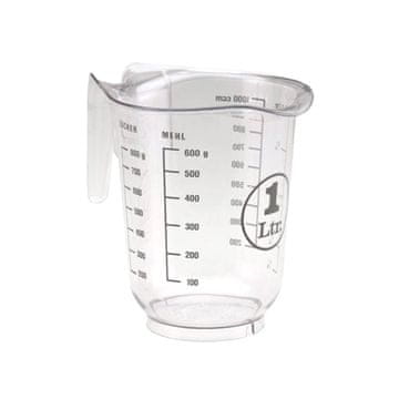Merilni vrč z ročajem 1l / pvc