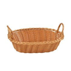 Kesper Ovalna košara za kruh ali sadje z ročaji 29x18cm / pvc