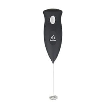 Forever Moka Pots Baterijski penilec mleka / črn / inox, pvc