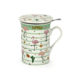 Item skodelica s cedilom tisana Flamingo 280ml / porcelan, inox