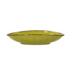 Tognana Ovalen krožnik, skleda Vulcania Veggie 21,5x12cm / zelen/ porcelan