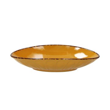 Tognana Ovalen krožnik, skleda Vulcania Veggie 21,5x12cm / oranžen / porcelan