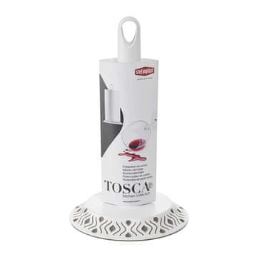 Tosca podstavek za kuhinjske brisače 17xh30cm belo-siv / pvc