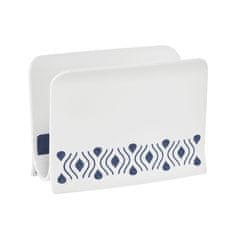 Tosca podstavek za serviete 7,5x15,5xh11cm belo-moder / pvc