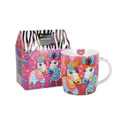 Maxwell & Williams Love Hearts lonček mug 370ml Zig Zag Zebras / v darilni škatli / porcelan
