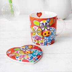 Maxwell & Williams Love Hearts lonček mug 370ml Happy Moo Day / v darilni škatli / porcelan