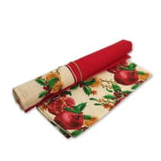 Mhome Nadprt, tekač Pomegranate 140x40cm / bombaž, poliester