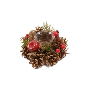 Mhome Podstavek za 1 svečo Pomegranate 16xh7cm / steklo