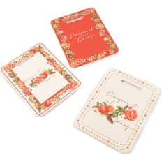 Mhome Podstavek za kozico Pomegranate 15x20cm / pravokoten / več vzorcev / keramika, pluta