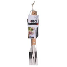 Set za žar BBQ / 3-delni / inox, les