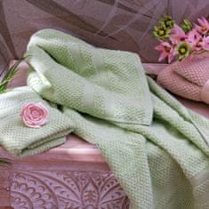 StarDeco Set brisača Wida 40x55 in 55x100cm / 2 kos / zelena / bombaž