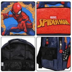 MARVEL COMICS MARVEL Spider Man OJAČAN Šolski nahrbtnik, šolska TORBA za fanta, žep za prenosni RAČUNALNIK 41x30x15cm 