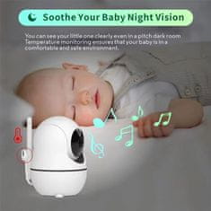 Babyboo Elektronska varuška s kamero, 7-palični zaslon