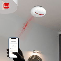 BOT Pametni detektor dima WiFi Tuya SS1 zamenljiva baterija