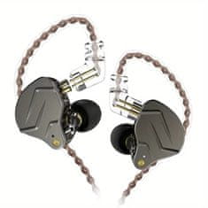 KZ ZSN PRO Hybrid HiFi slušalke, siva