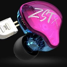 KZ ZST X hibridne HiFi slušalke, pisane