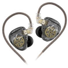 KZ Merga OFC dinamične HiFi slušalke, črne