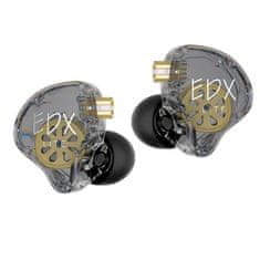 KZ EDX Lite dinamične HiFi slušalke, sive