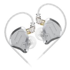 KZ ZSN PRO 2 hibridne HiFi slušalke, srebrne