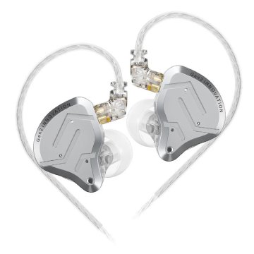 KZ ZSN PRO 2 hibridne HiFi slušalke, srebrne