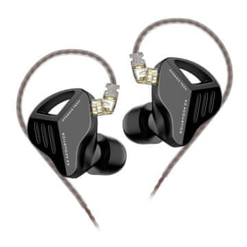 KZ ZVX dinamične HiFi slušalke, črne