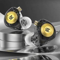 KZ EDX Ultra dinamične HiFi slušalke, črne