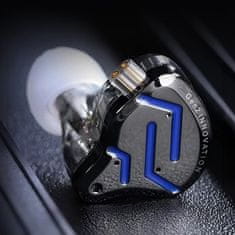 KZ ZSN PRO 2 hibridne HiFi slušalke, srebrne