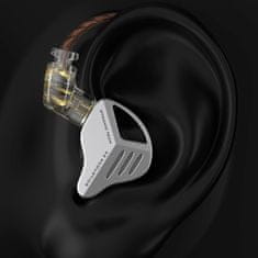KZ ZVX dinamične HiFi slušalke, črne