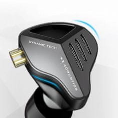 KZ ZVX dinamične HiFi slušalke, črne